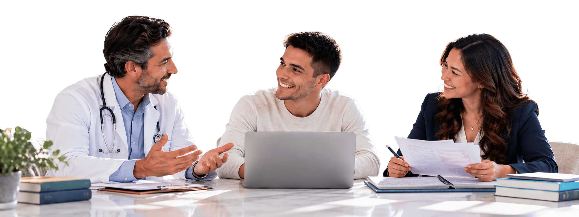 Physician Advisor and Writing Advisor coaching a pre-med student on his medical school application Physician Advisor and Writing Advisor coaching a pre-med student on his medical school application
