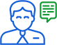 talking man icon