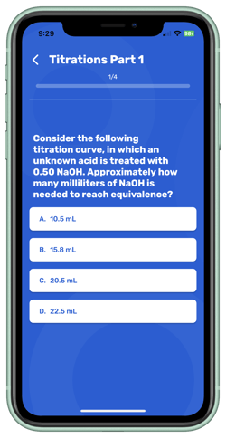 MCAT Prep App iphone mockup