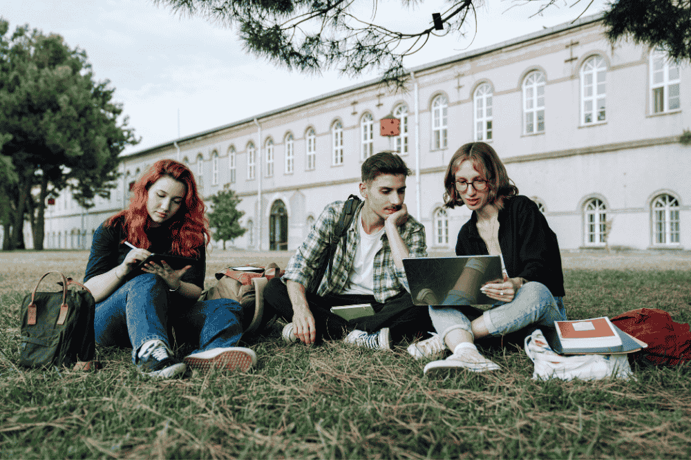 Students Studying for Medical School Exams