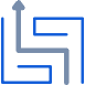 arrow line on a maze