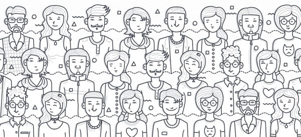 drawing of different people
