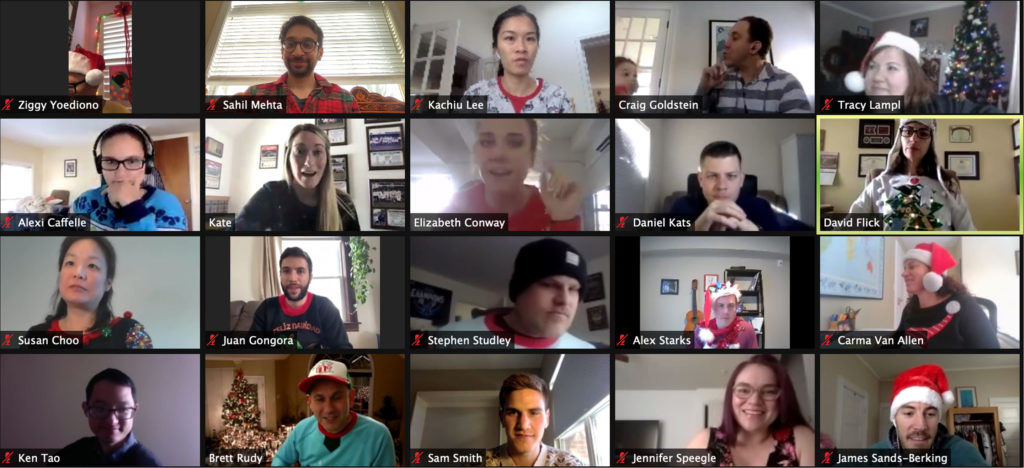 MedSchoolCoach employees on Zoom