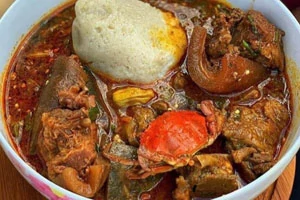 Banku & Okro Stew