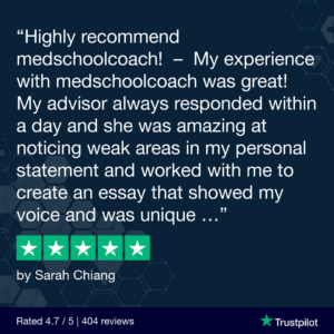 medical school personal statement name dropping Trustpilot Review - Sarah Chiang
