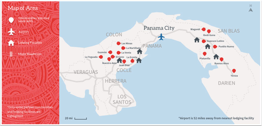 Map of Panama