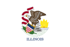 The Illinois state flag