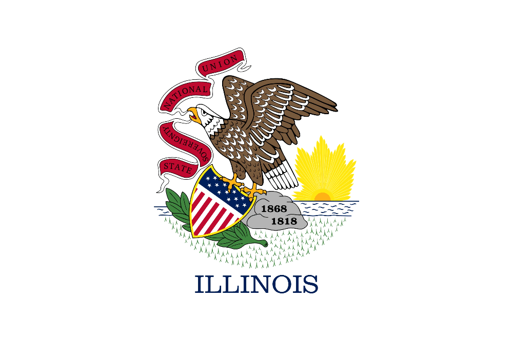 The Illinois state flag