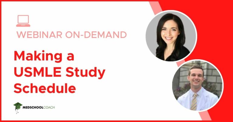 Making a USMLE Study Schedule